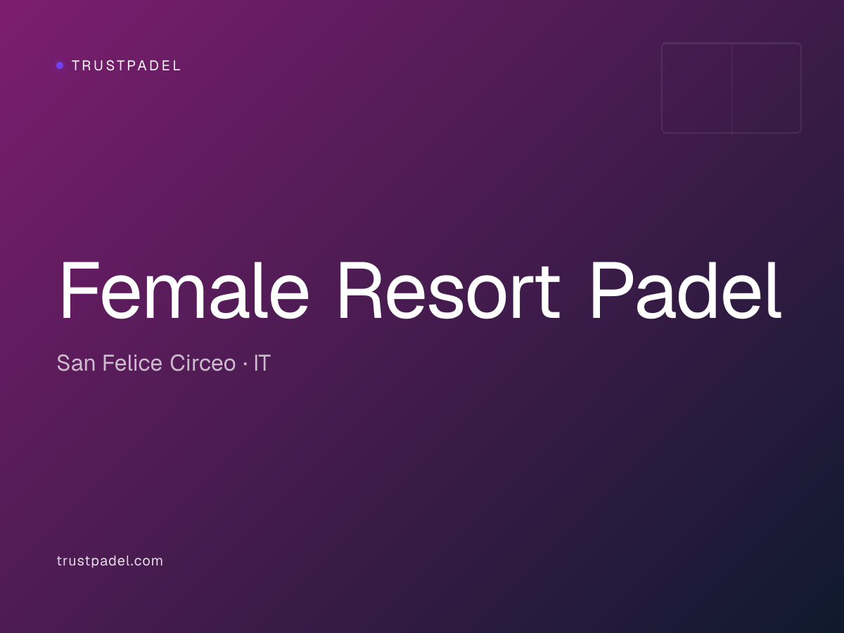 Female Resort Padel padel club