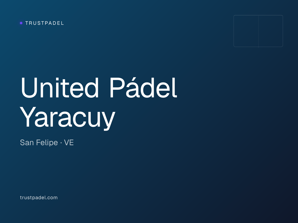 United Pádel Yaracuy padel club