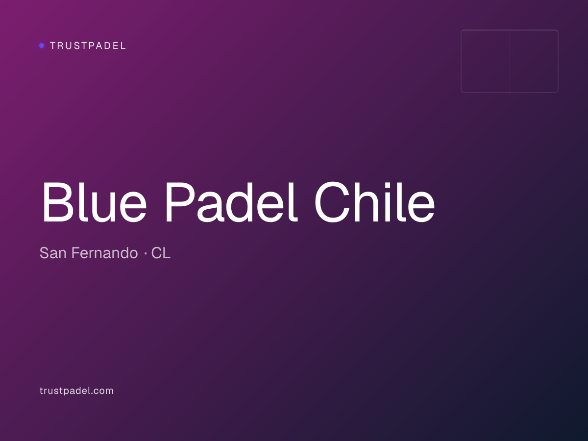 Blue Padel Chile padel club