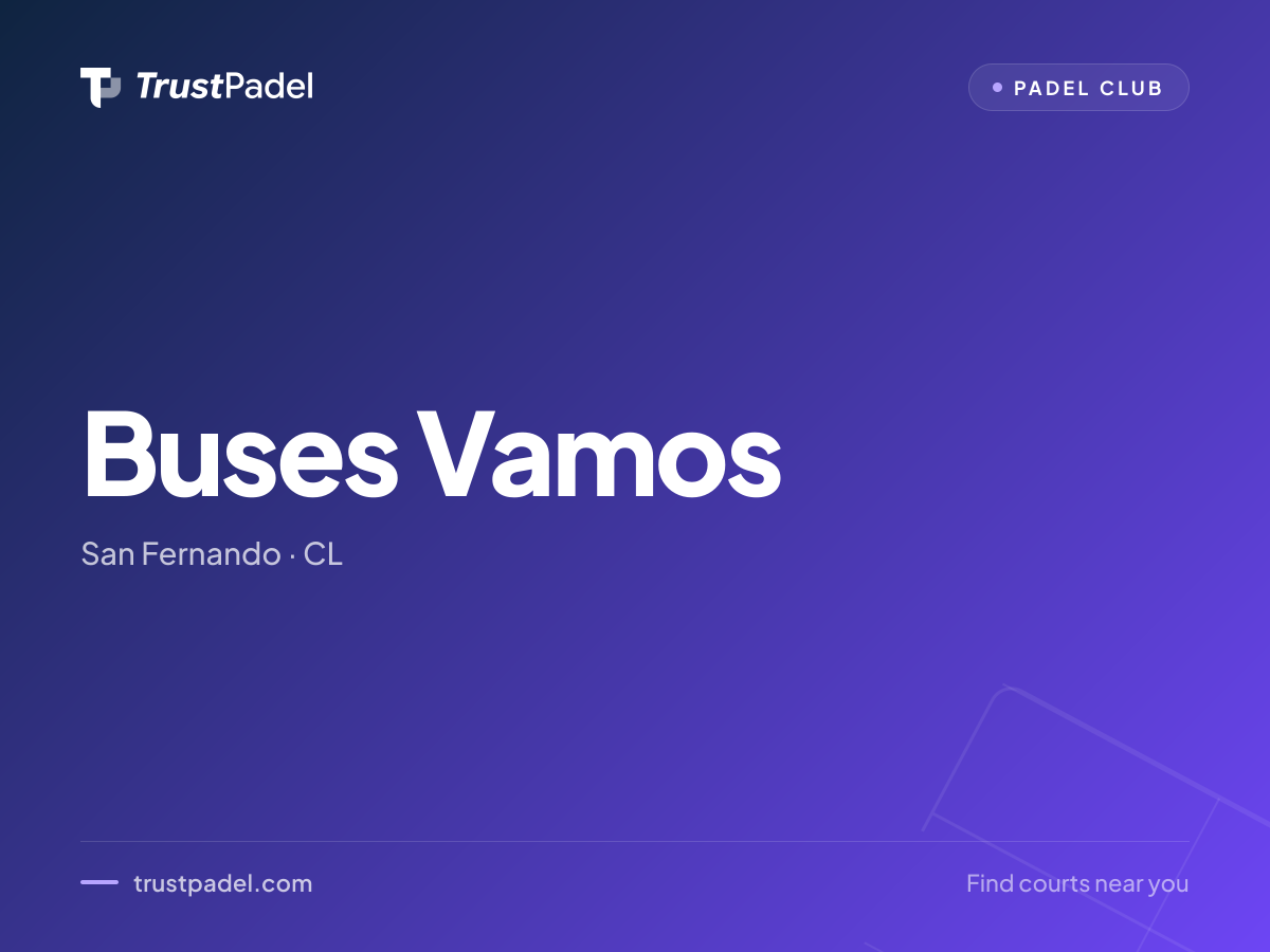 Buses Vamos padel club