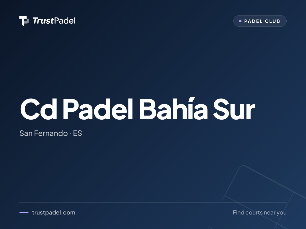 Cd Padel Bahía Sur padel club