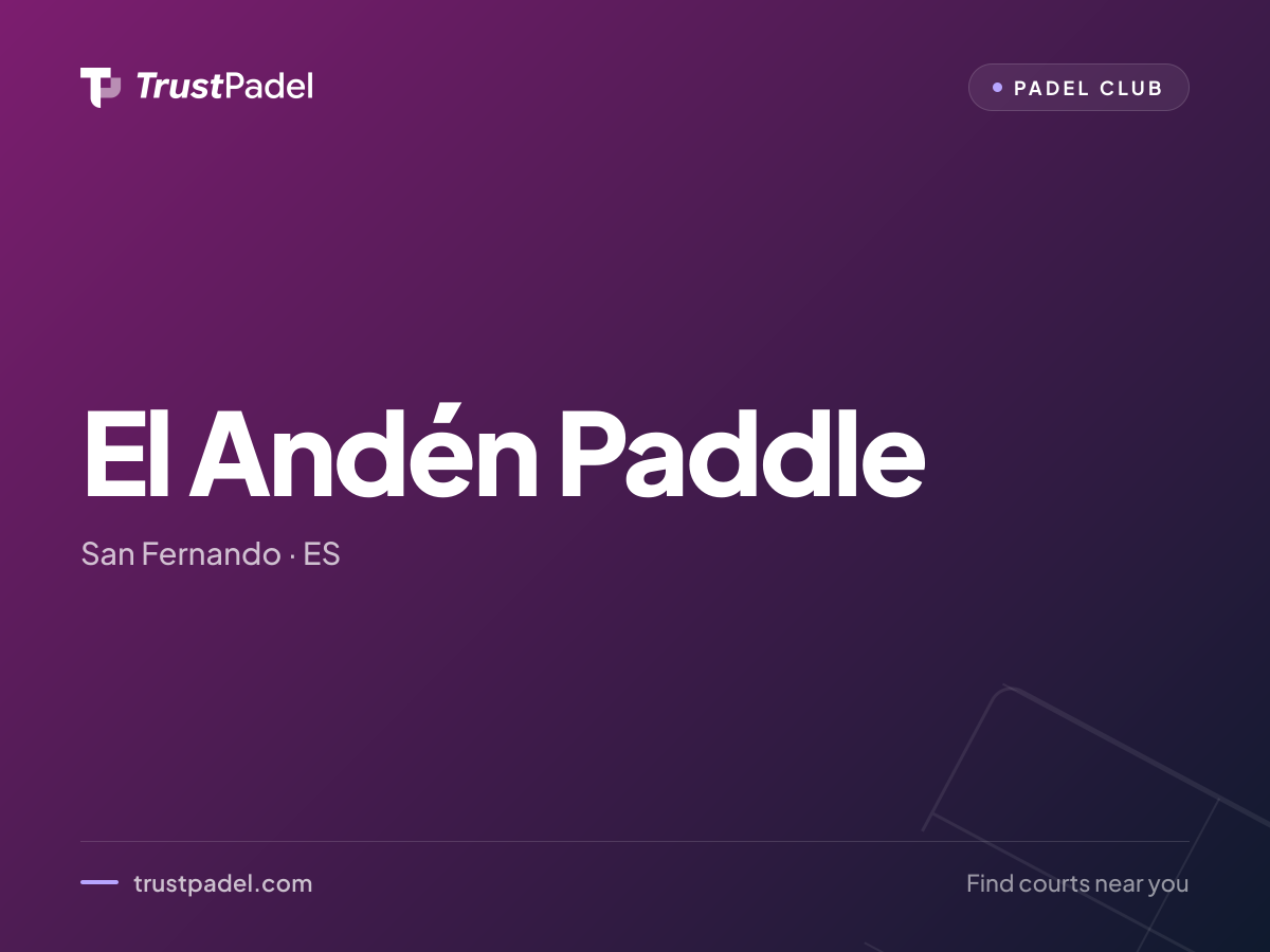 El Andén Paddle padel club