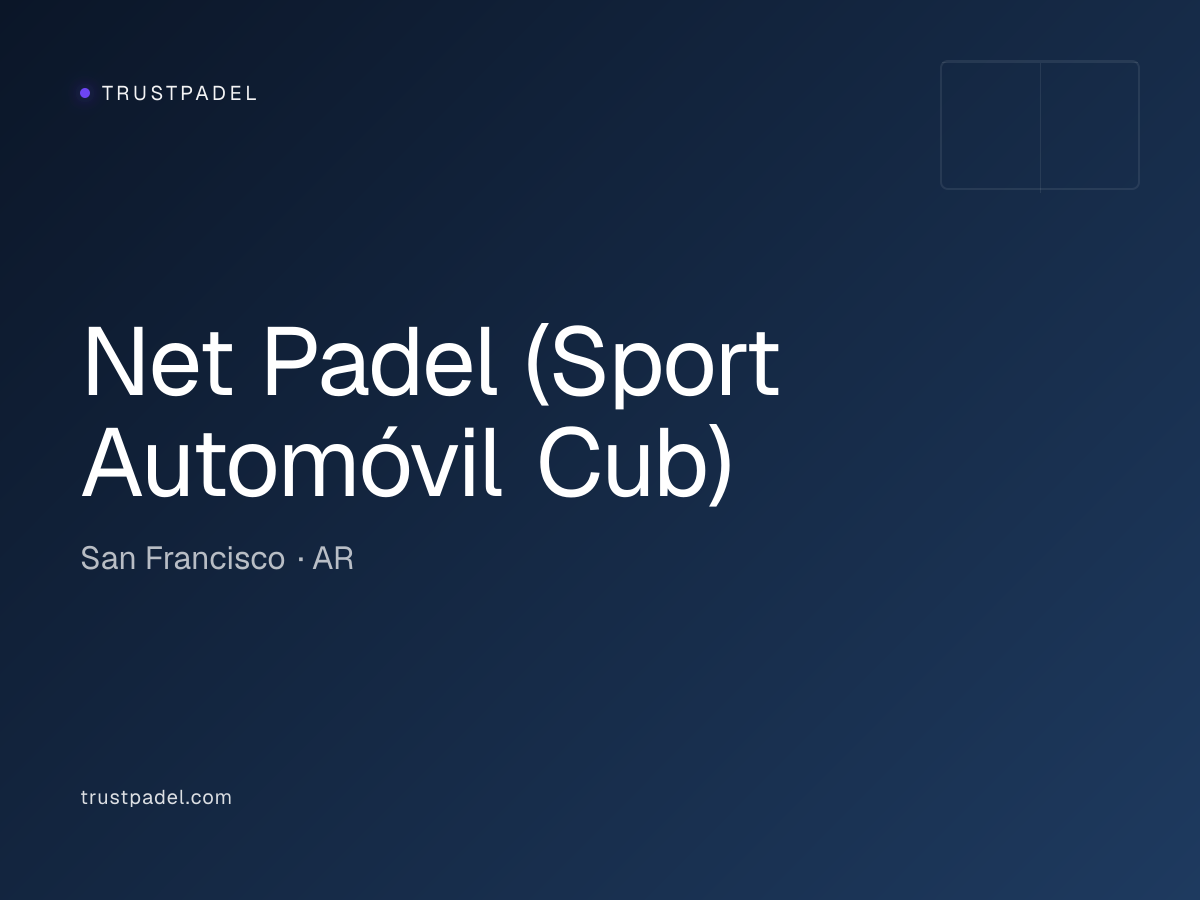 Net Padel (Sport Automóvil Cub) padel club