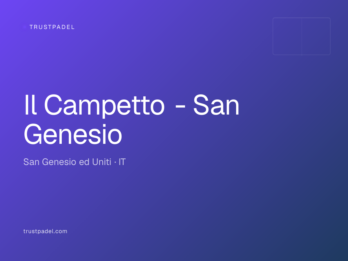 Il Campetto - San Genesio padel club
