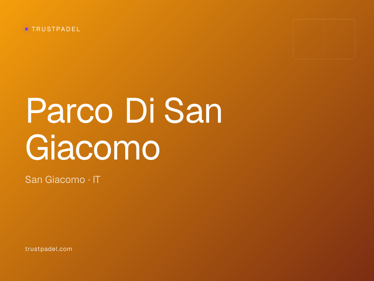 Parco Di San Giacomo padel club