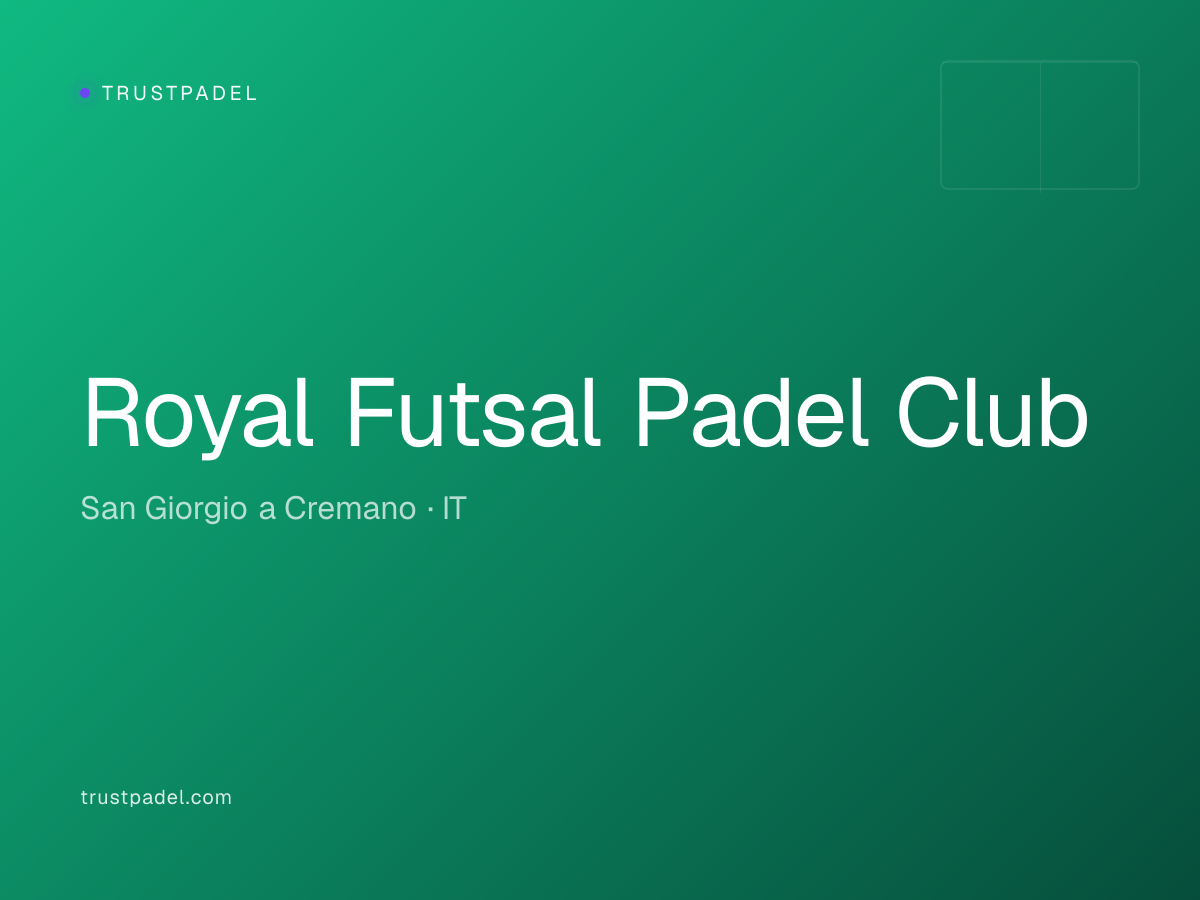 Royal Futsal Padel Club padel club