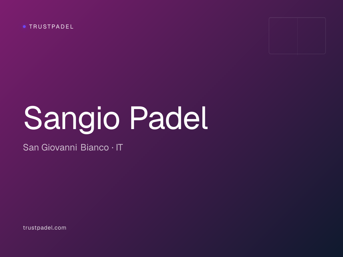 Sangio Padel padel club