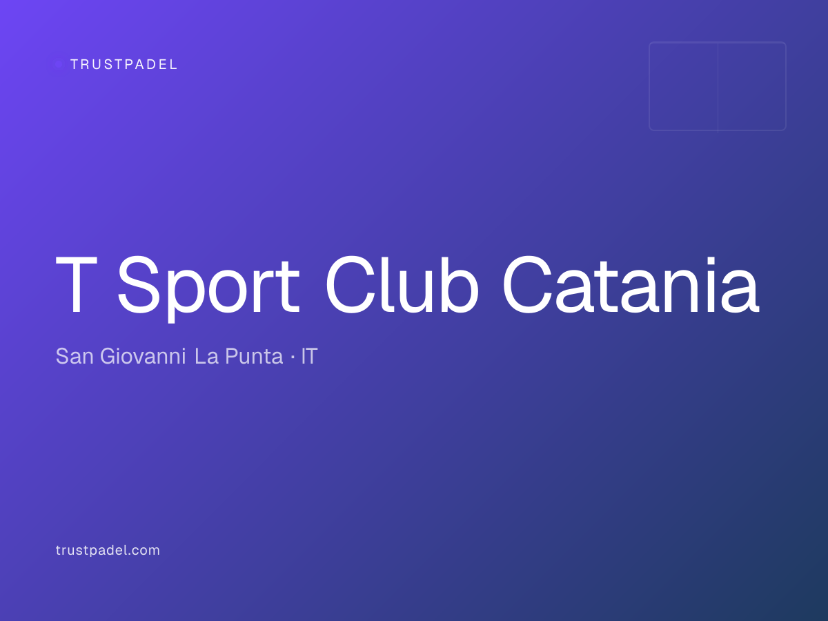 T Sport Club Catania padel club