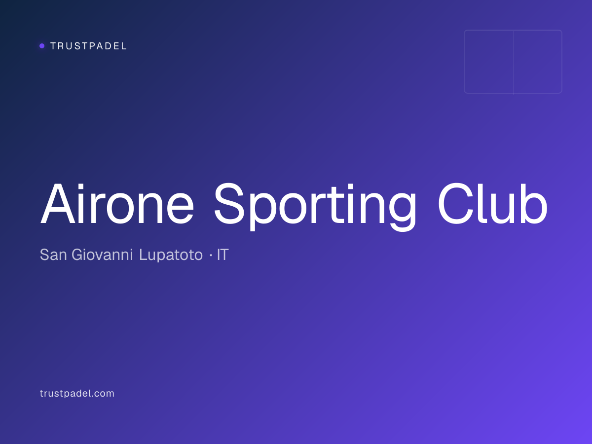 Airone Sporting Club padel club
