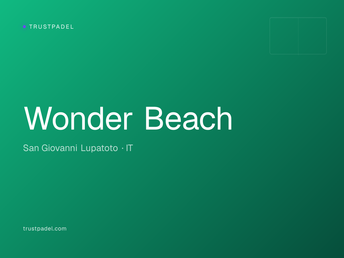 Wonder Beach padel club