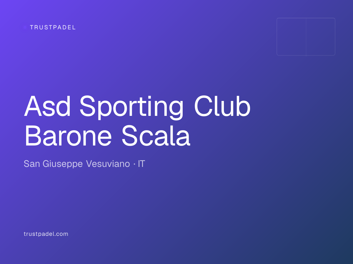 Asd Sporting Club Barone Scala padel club