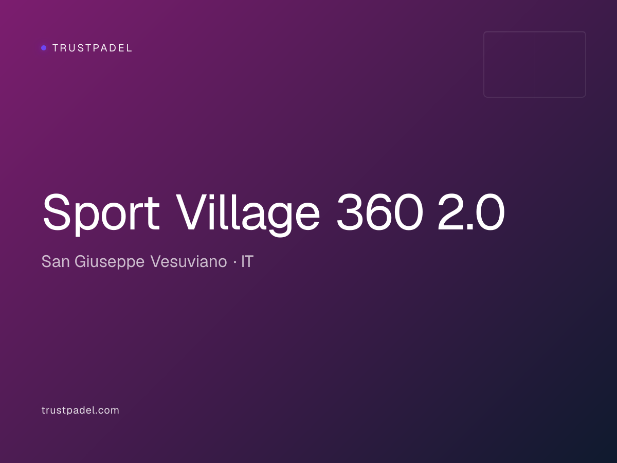 Sport Village 360 2.0 padel club