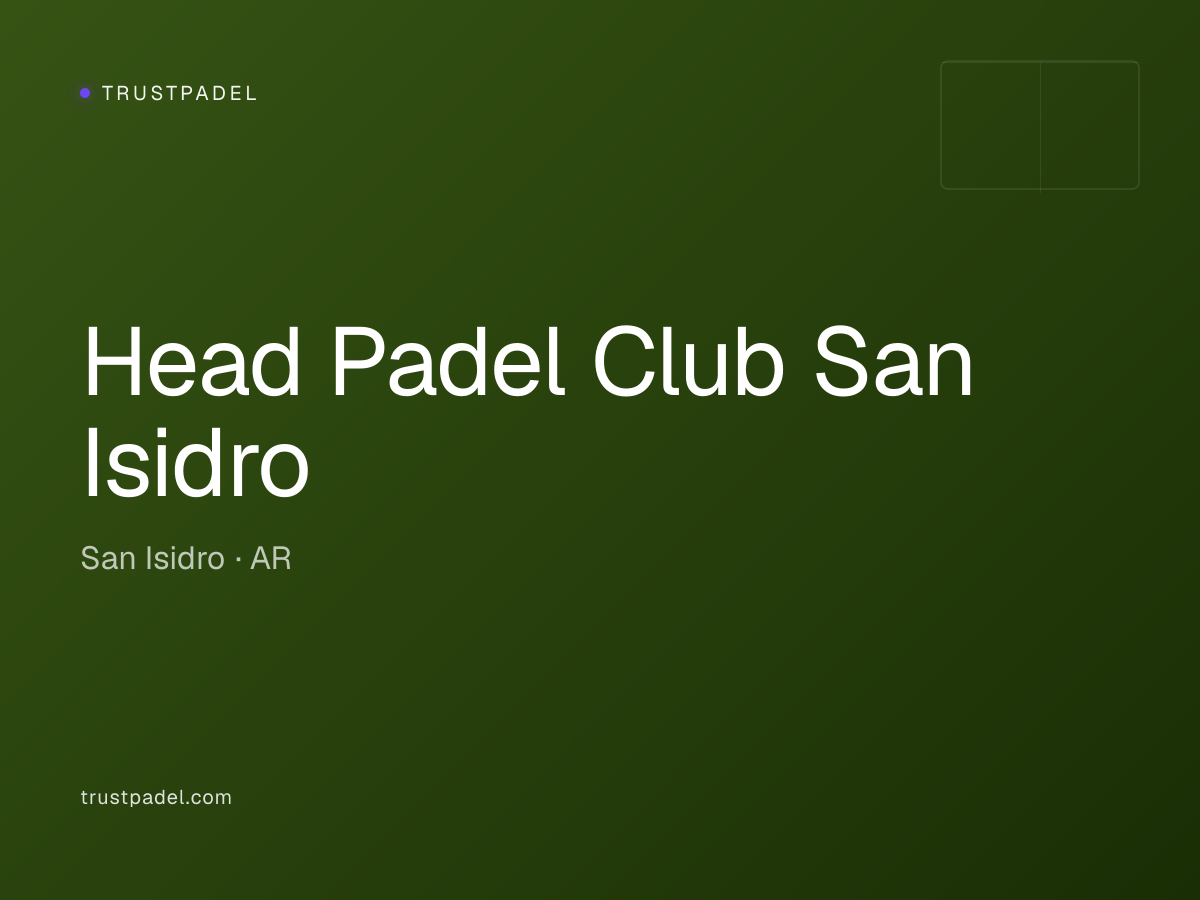 Head Padel Club San Isidro padel club