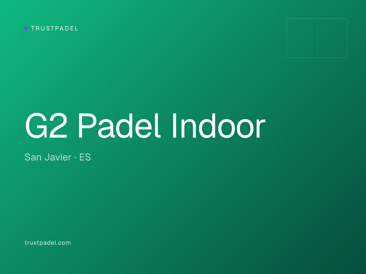 G2 Padel Indoor padel club
