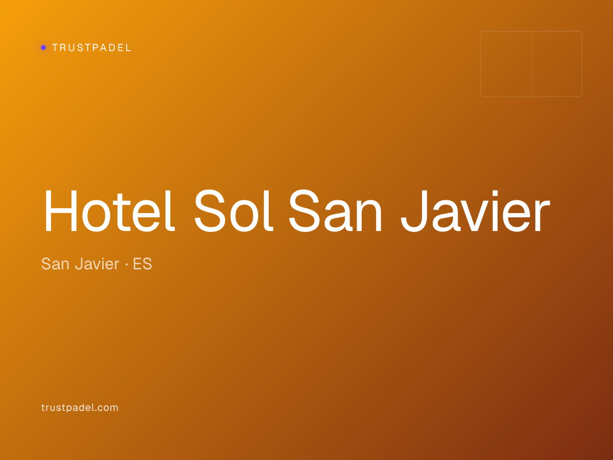 Hotel Sol San Javier padel club