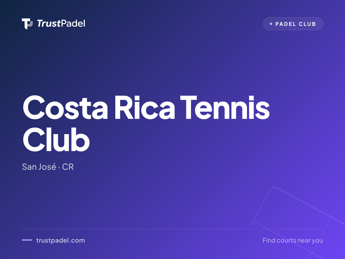 Costa Rica Tennis Club padel club