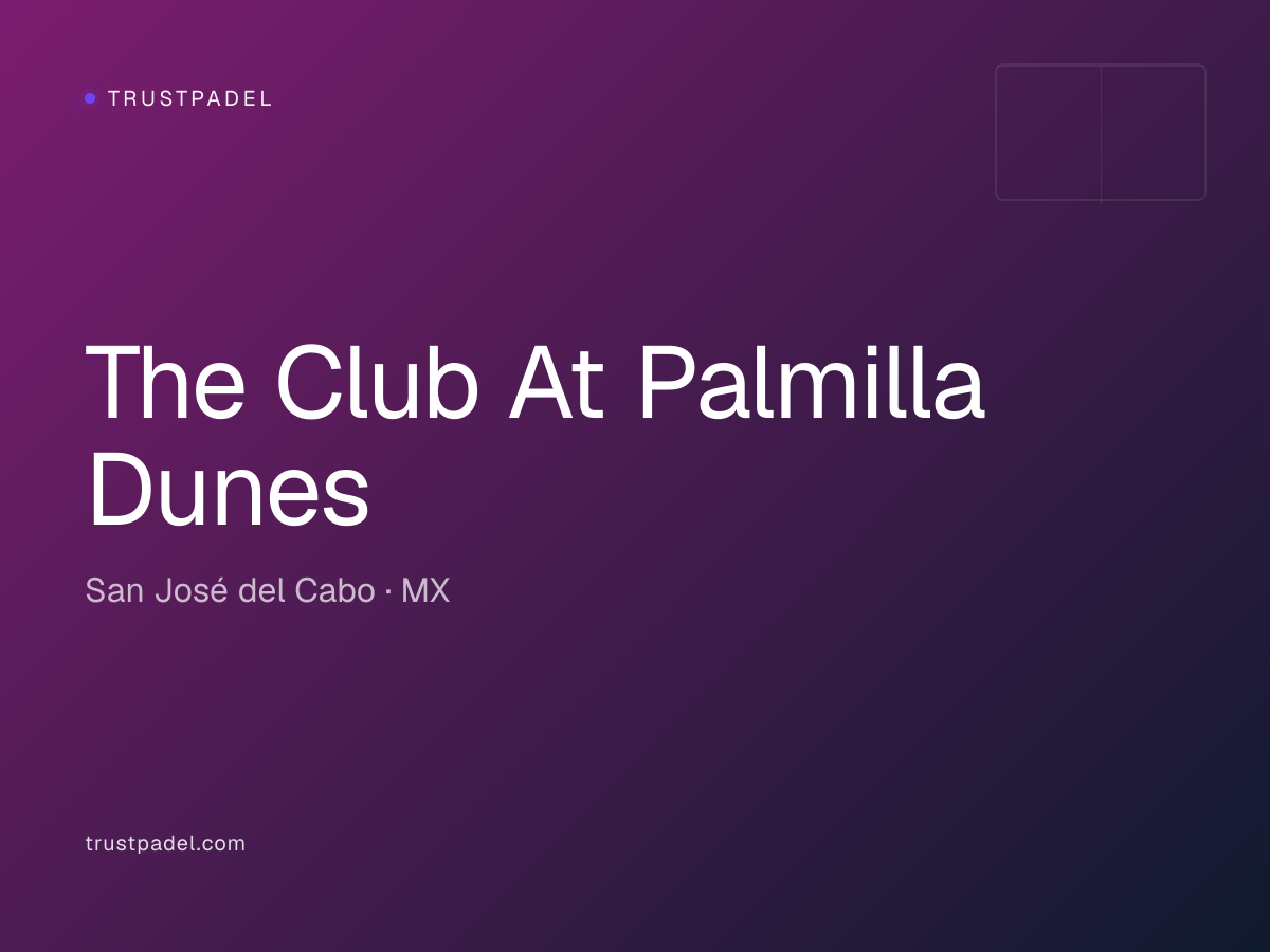 The Club At Palmilla Dunes padel club