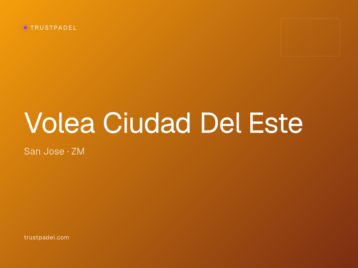 Volea Ciudad Del Este padel club