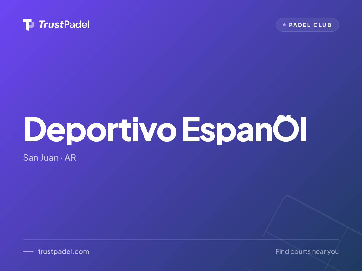 Deportivo EspañOl padel club