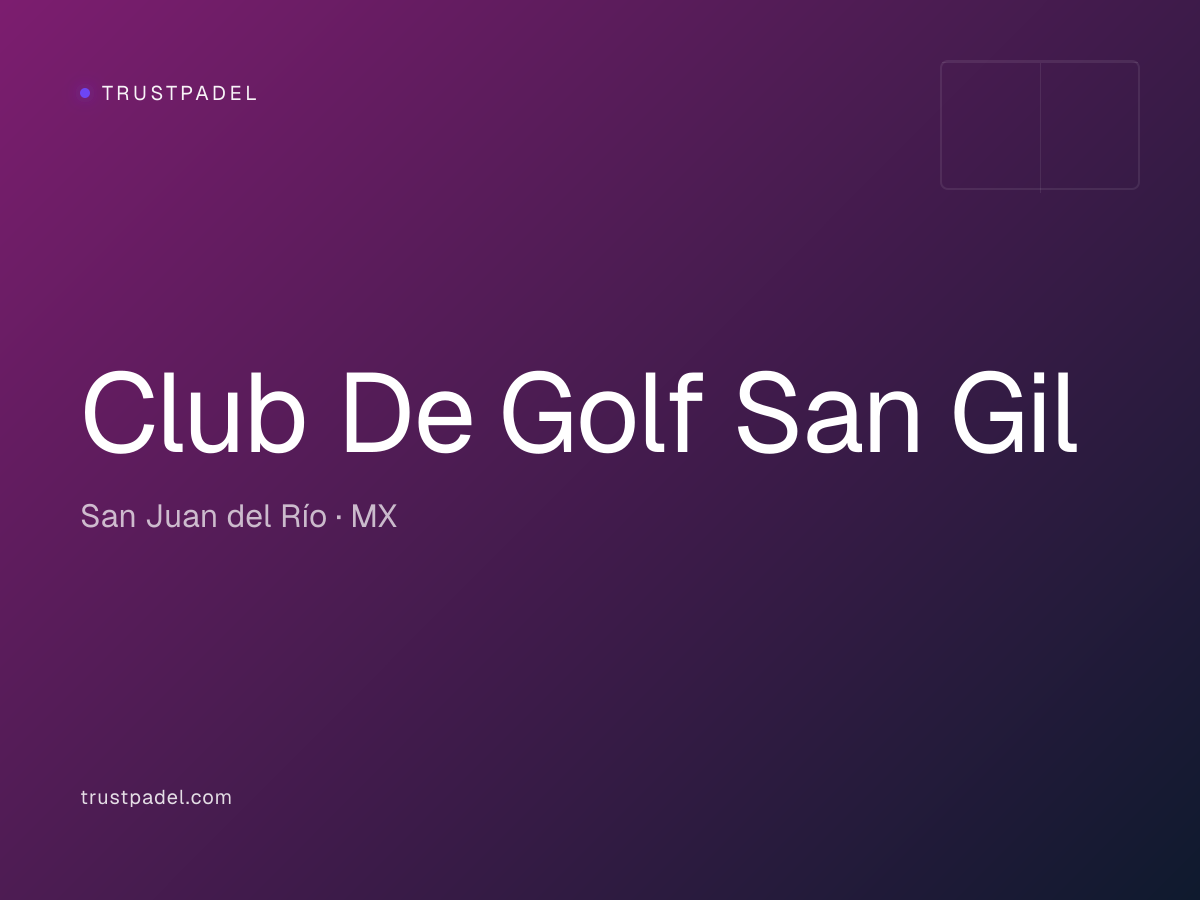 Club De Golf San Gil padel club