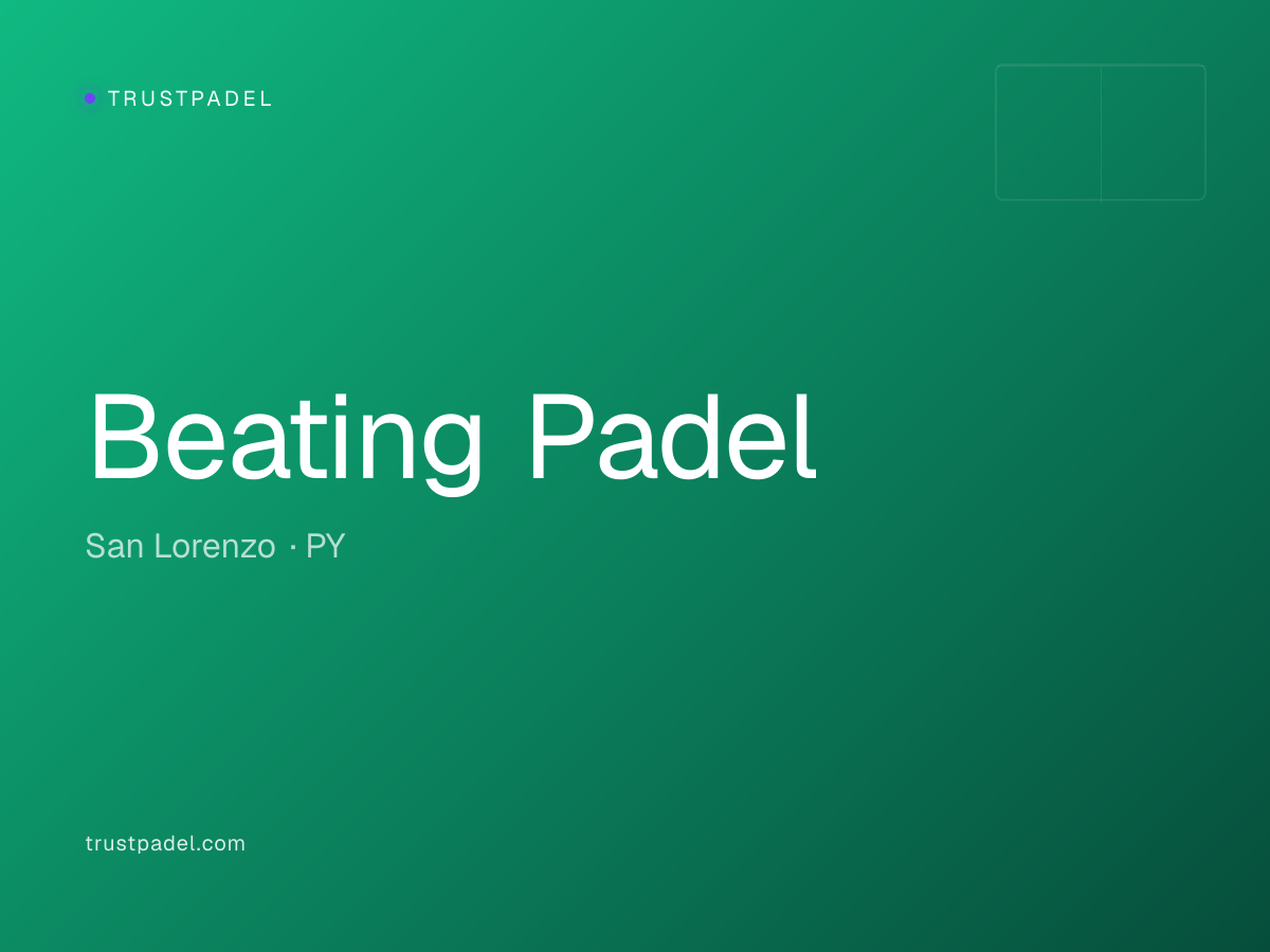 Beating Padel padel club