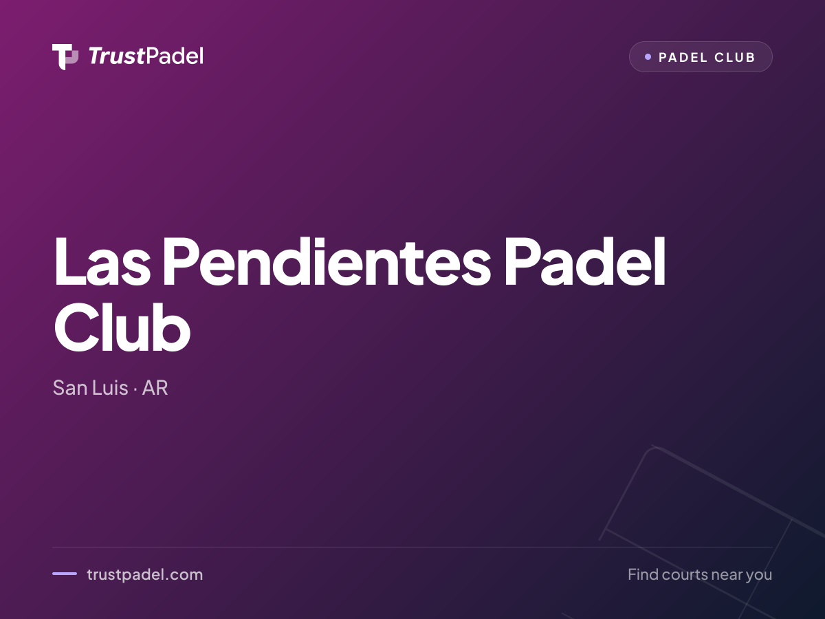 Las Pendientes Padel Club padel club