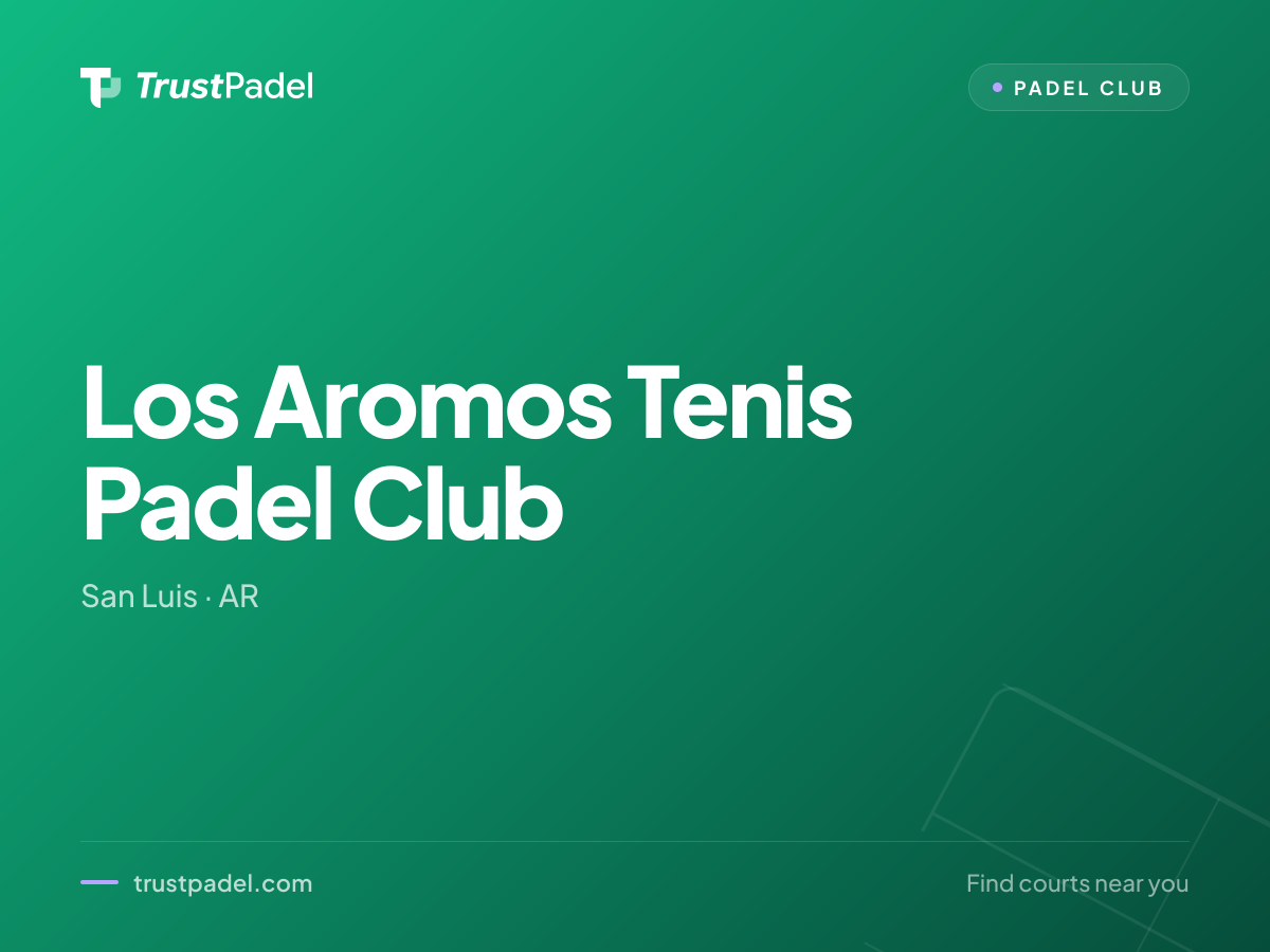 Los Aromos Tenis Padel Club padel club
