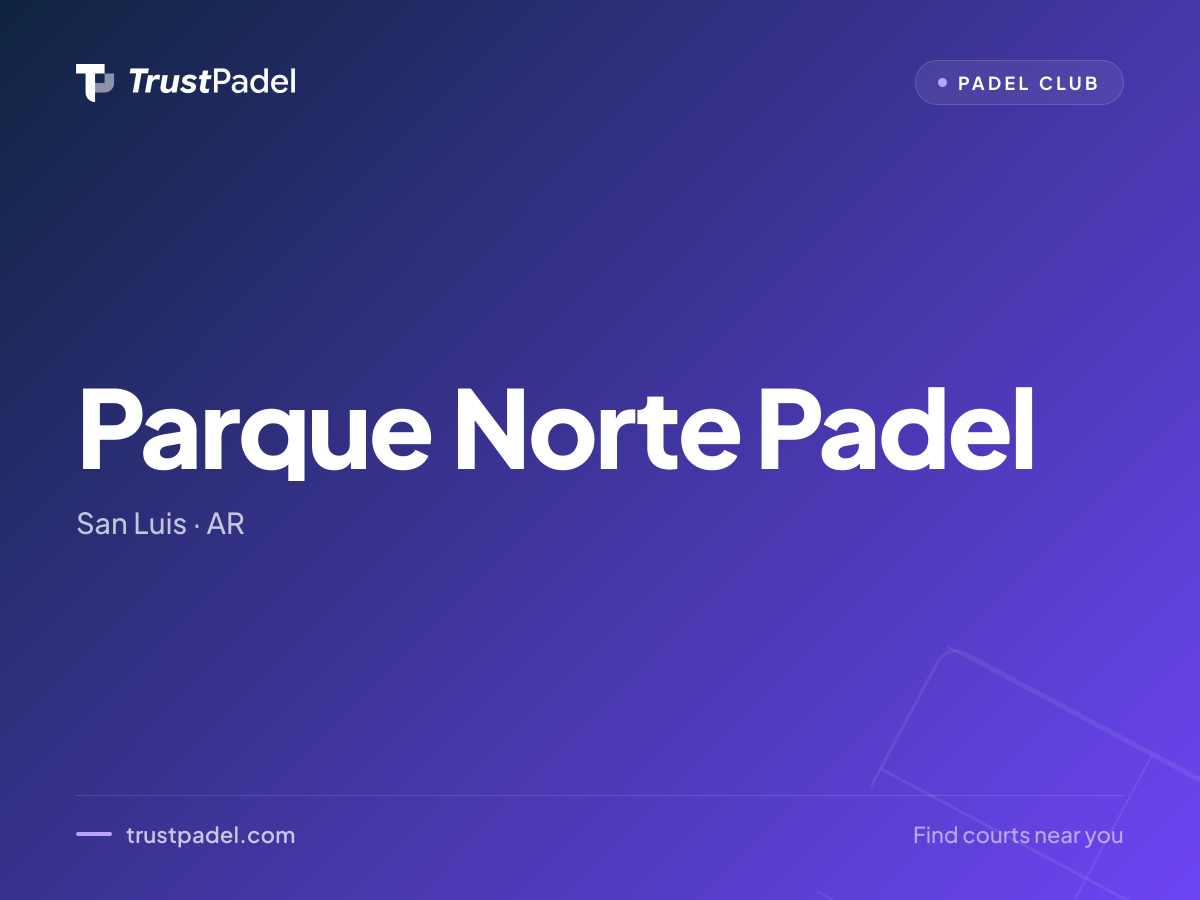 Parque Norte Padel padel club