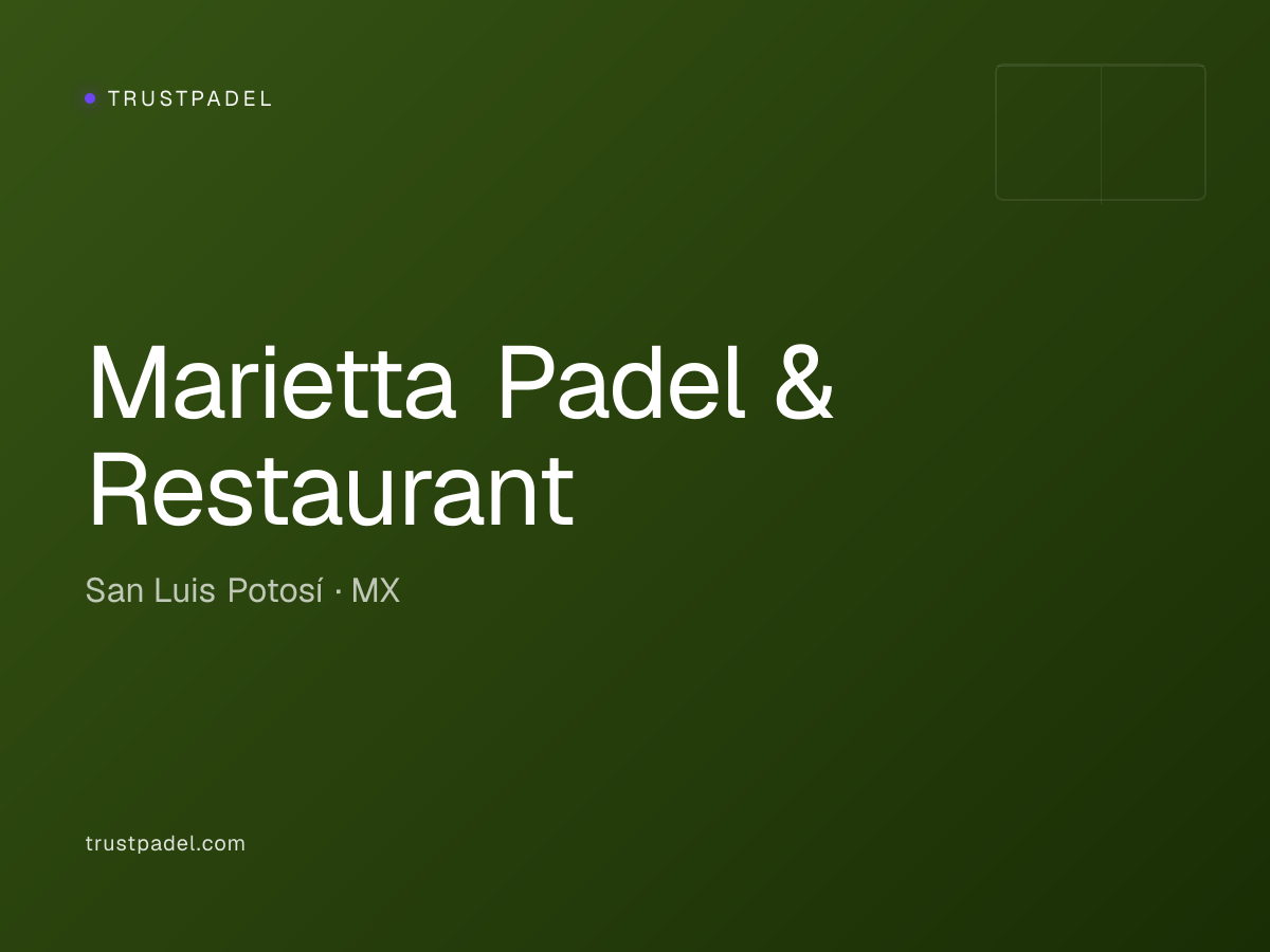 Marietta Padel & Restaurant padel club