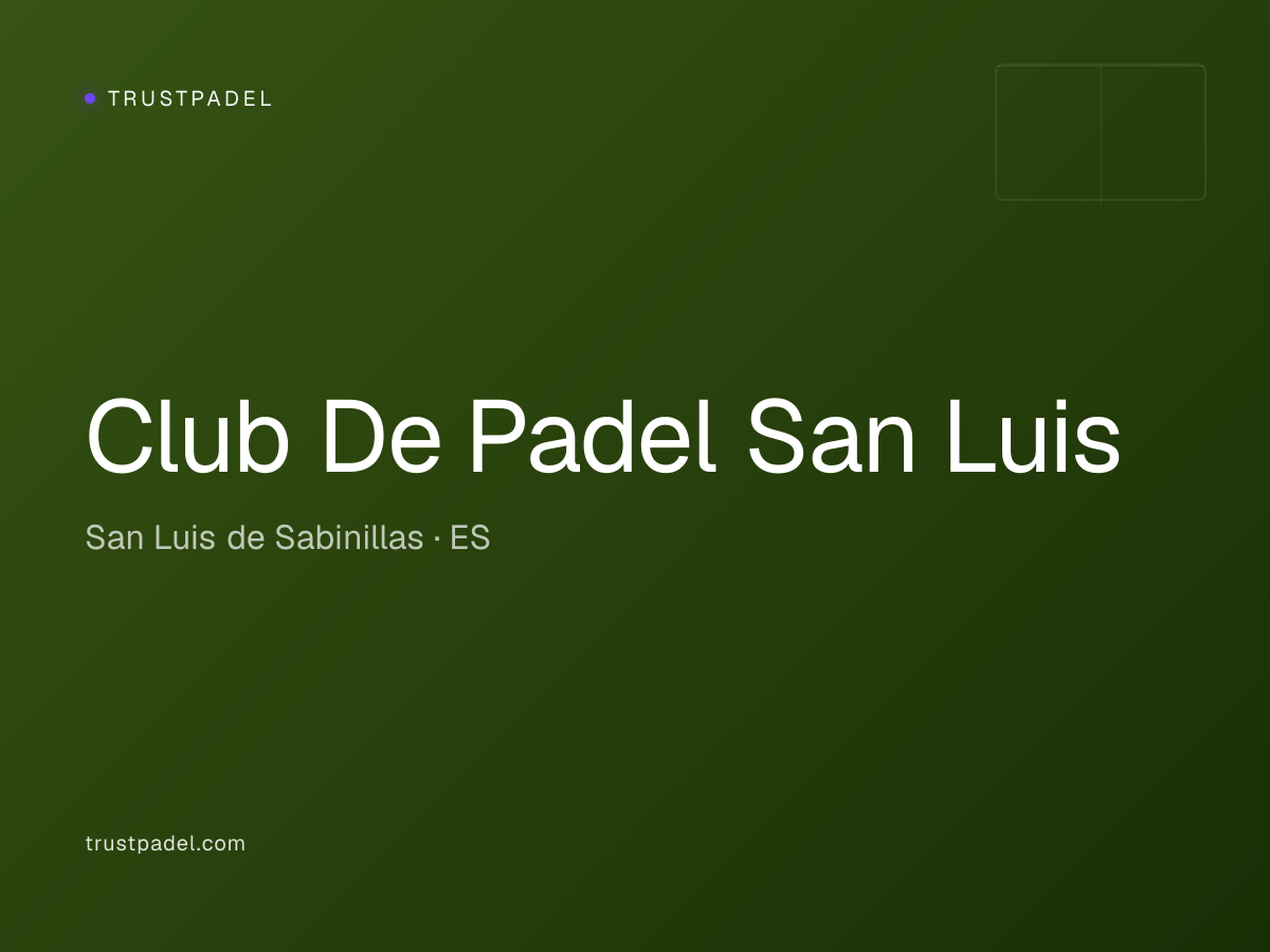 Club De Padel San Luis padel club