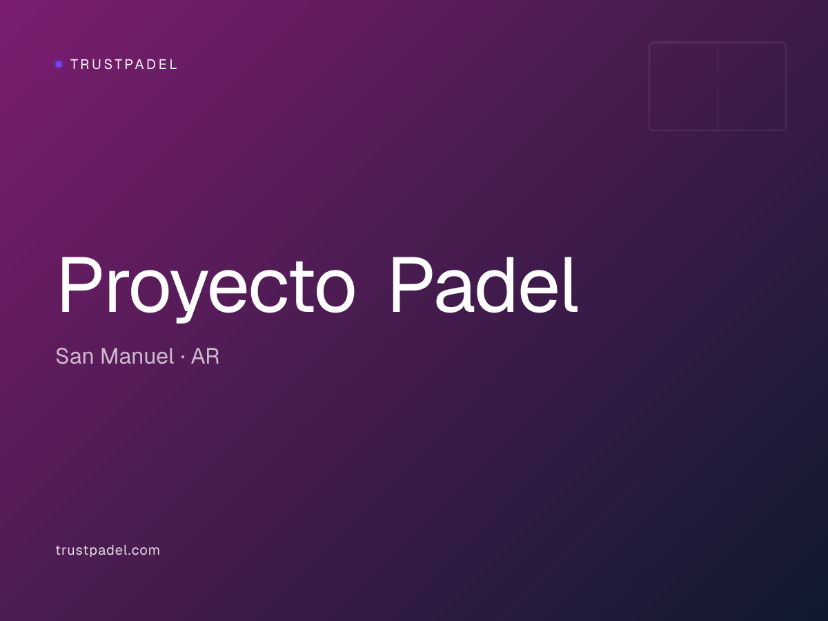 Proyecto Padel padel club