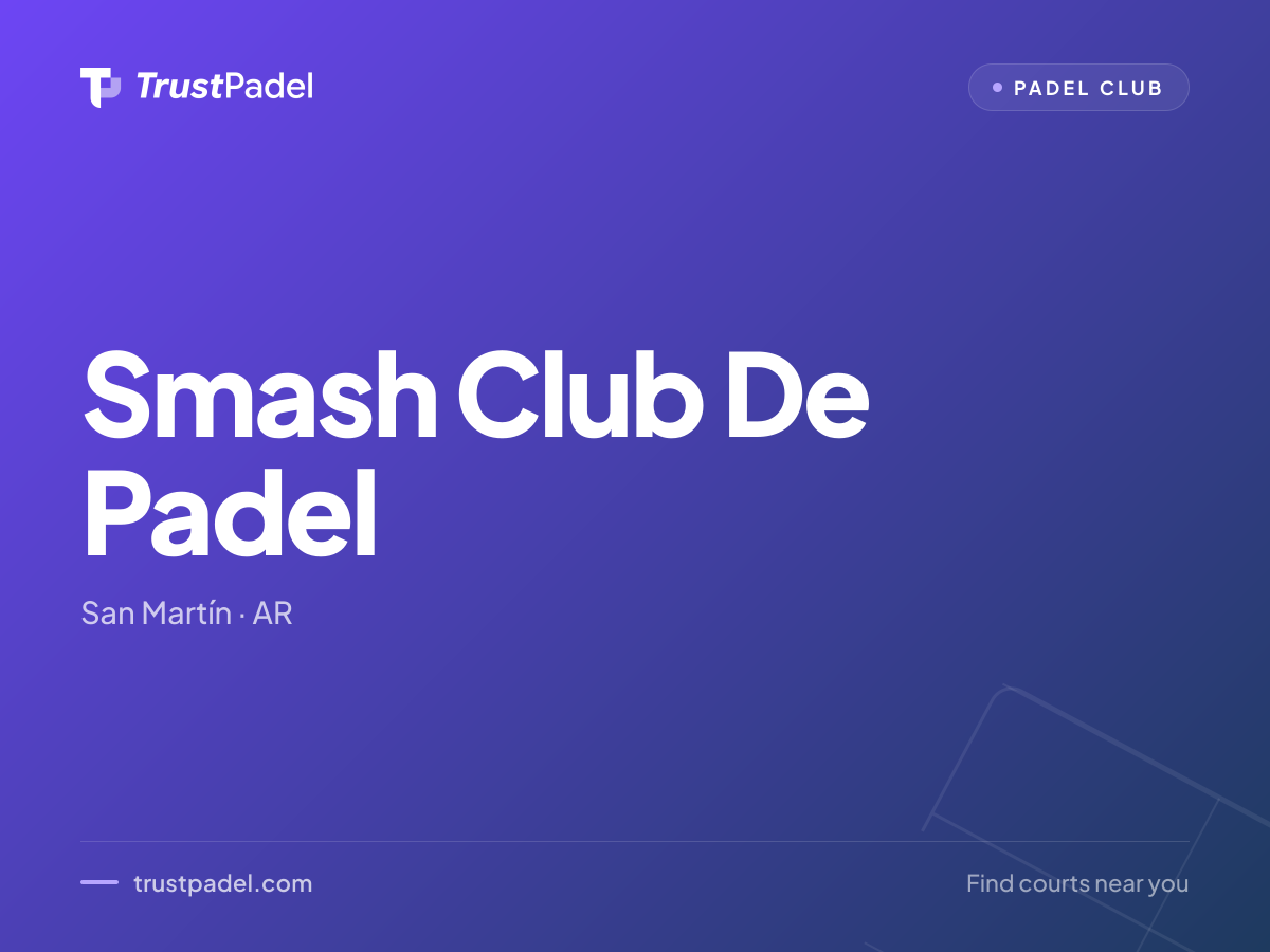 Smash Club De Padel padel club