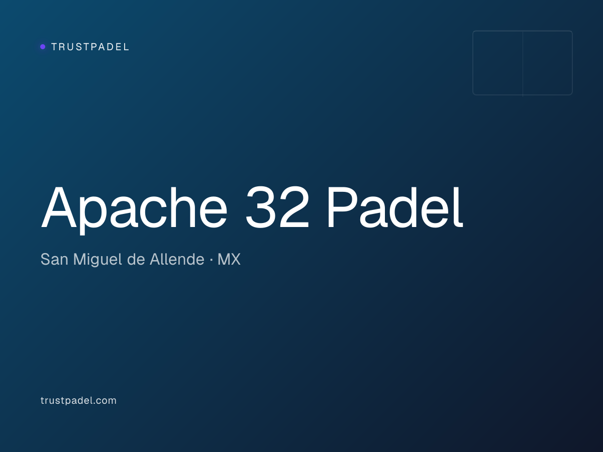 Apache 32 Padel padel club