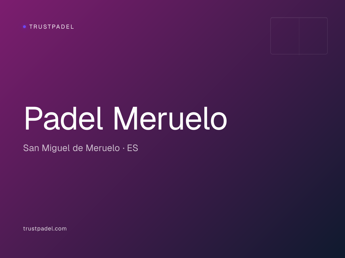 Padel Meruelo padel club