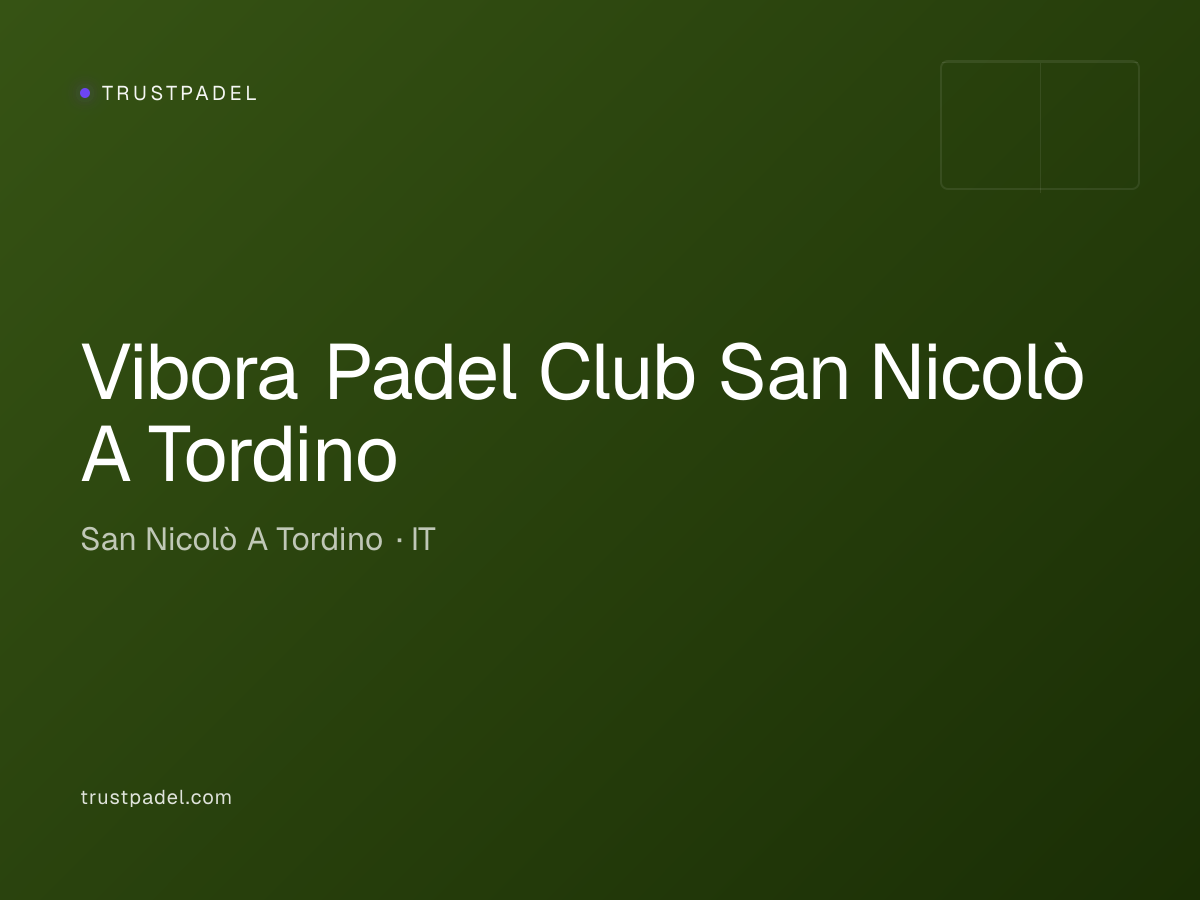 Vibora Padel Club San Nicolò A Tordino padel club