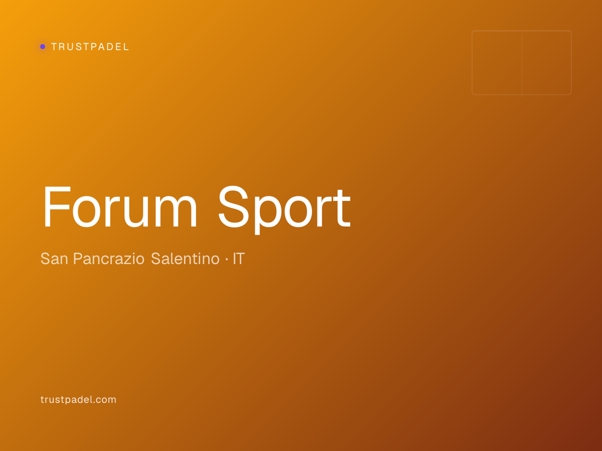 Forum Sport padel club