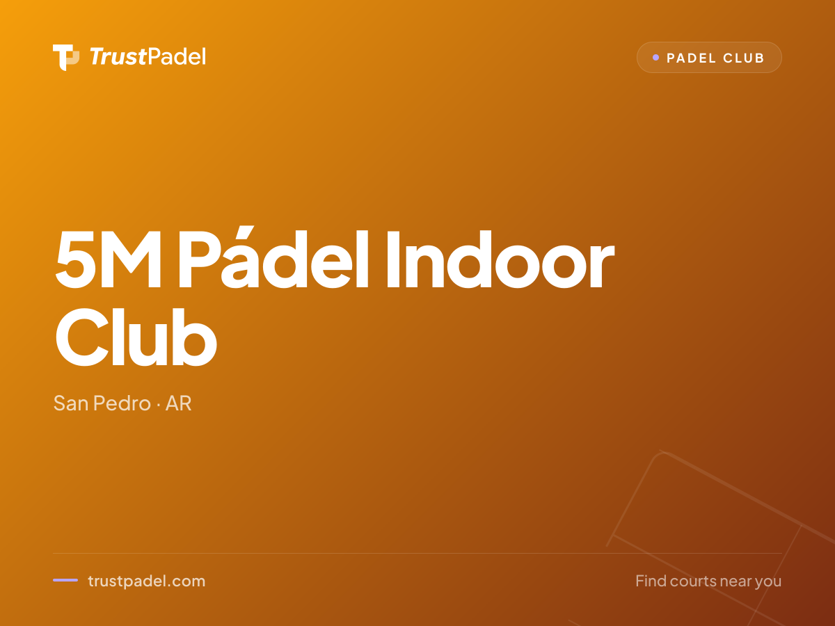 5M Pádel Indoor Club padel club
