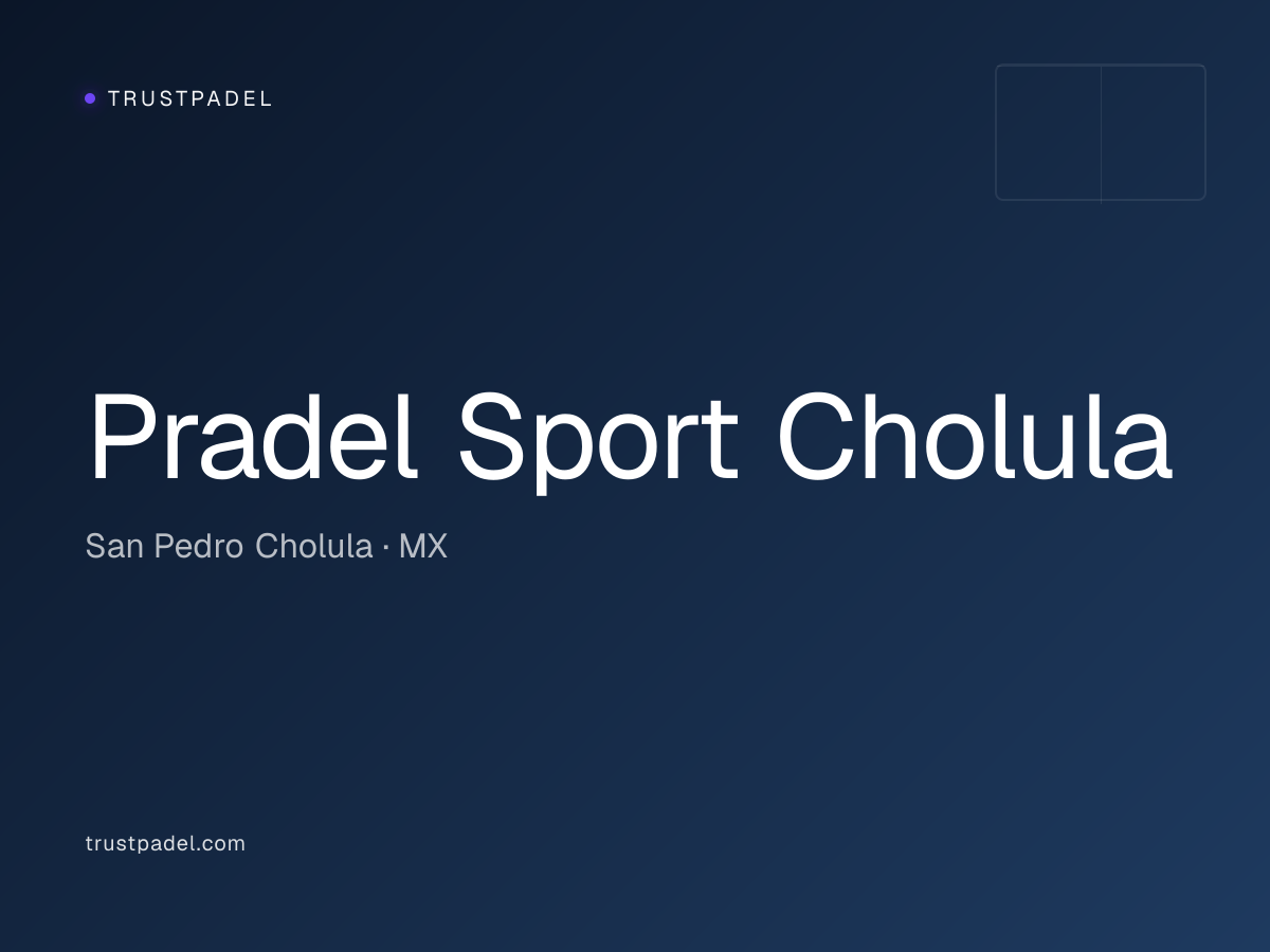 Pradel Sport Cholula padel club