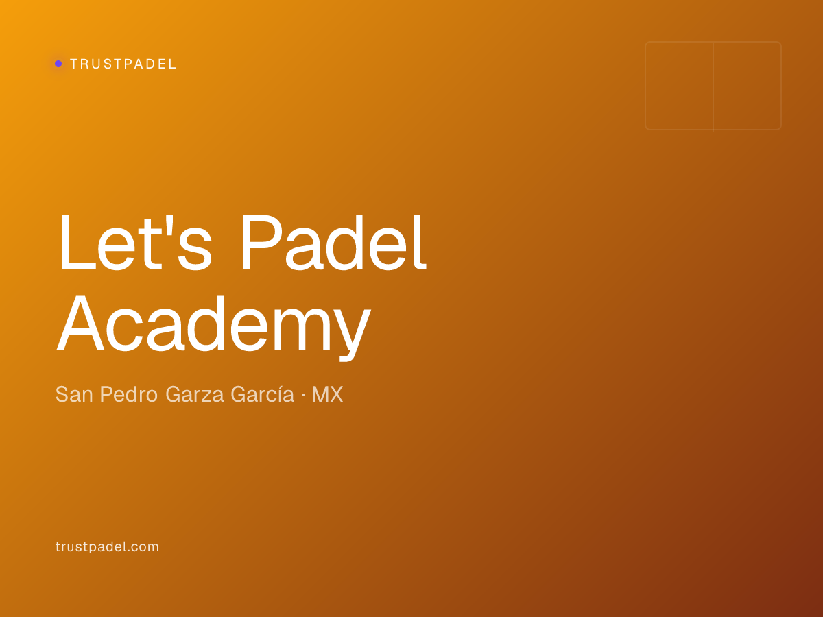 Let's Padel Academy padel club