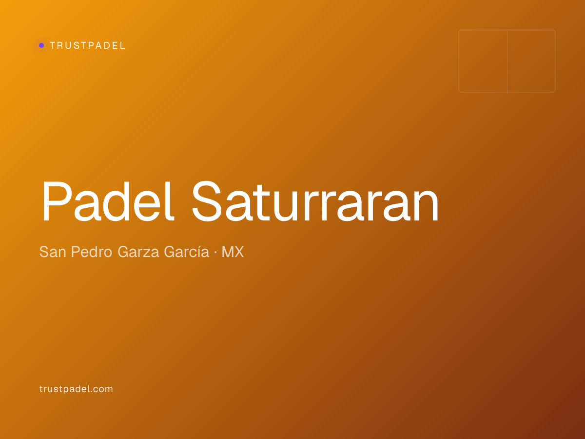 Padel Saturraran padel club