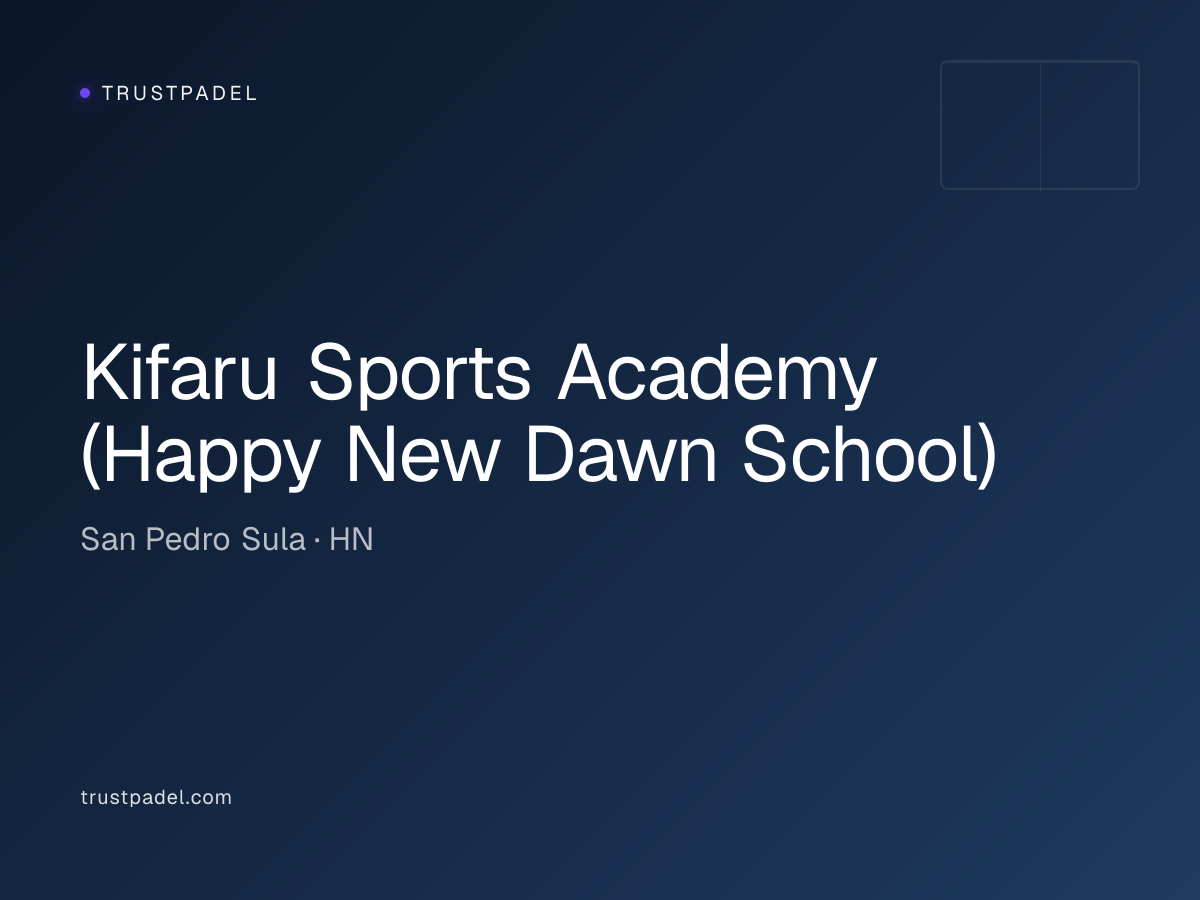 Kifaru Sports Academy (Happy New Dawn School) padel club