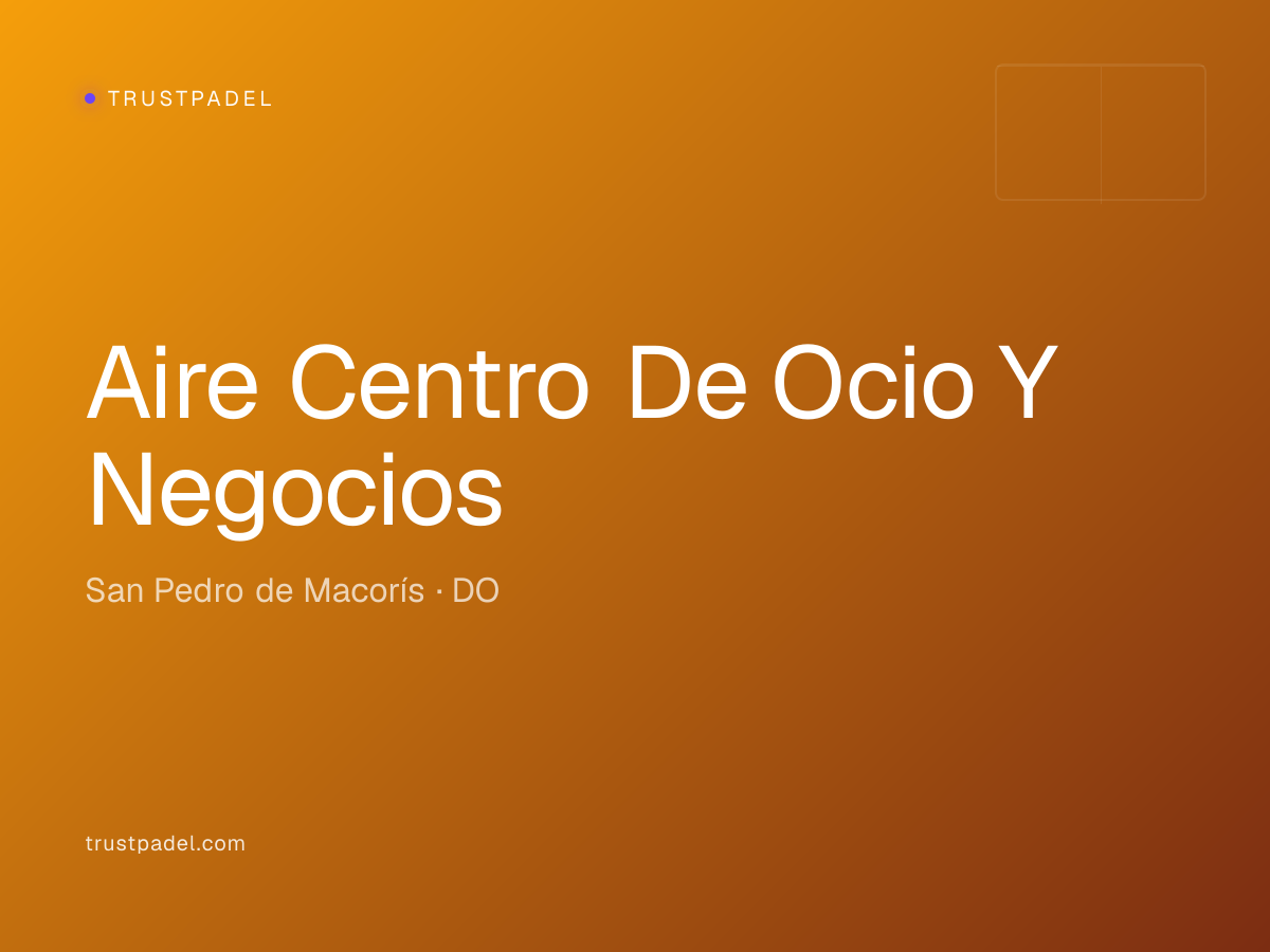 Aire Centro De Ocio Y Negocios padel club
