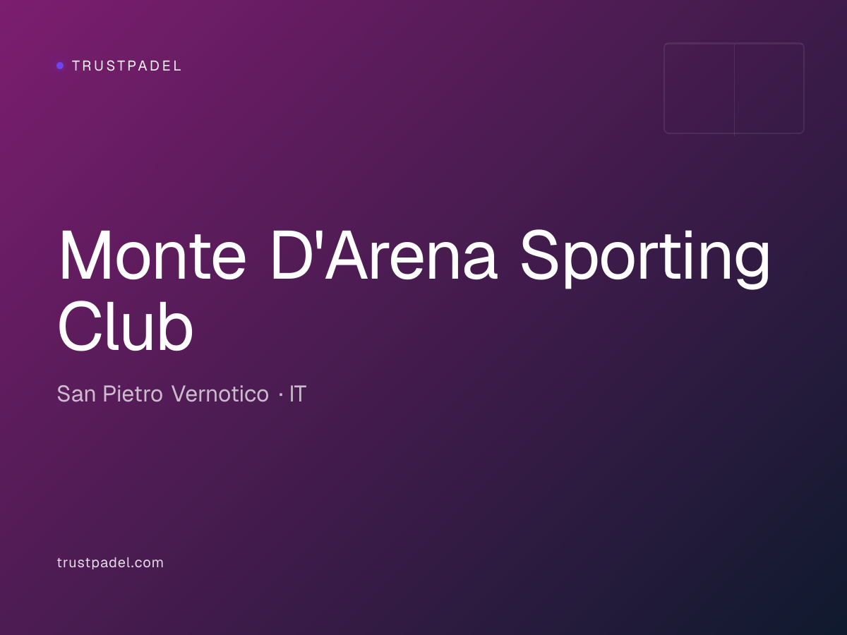 Monte D'Arena Sporting Club padel club