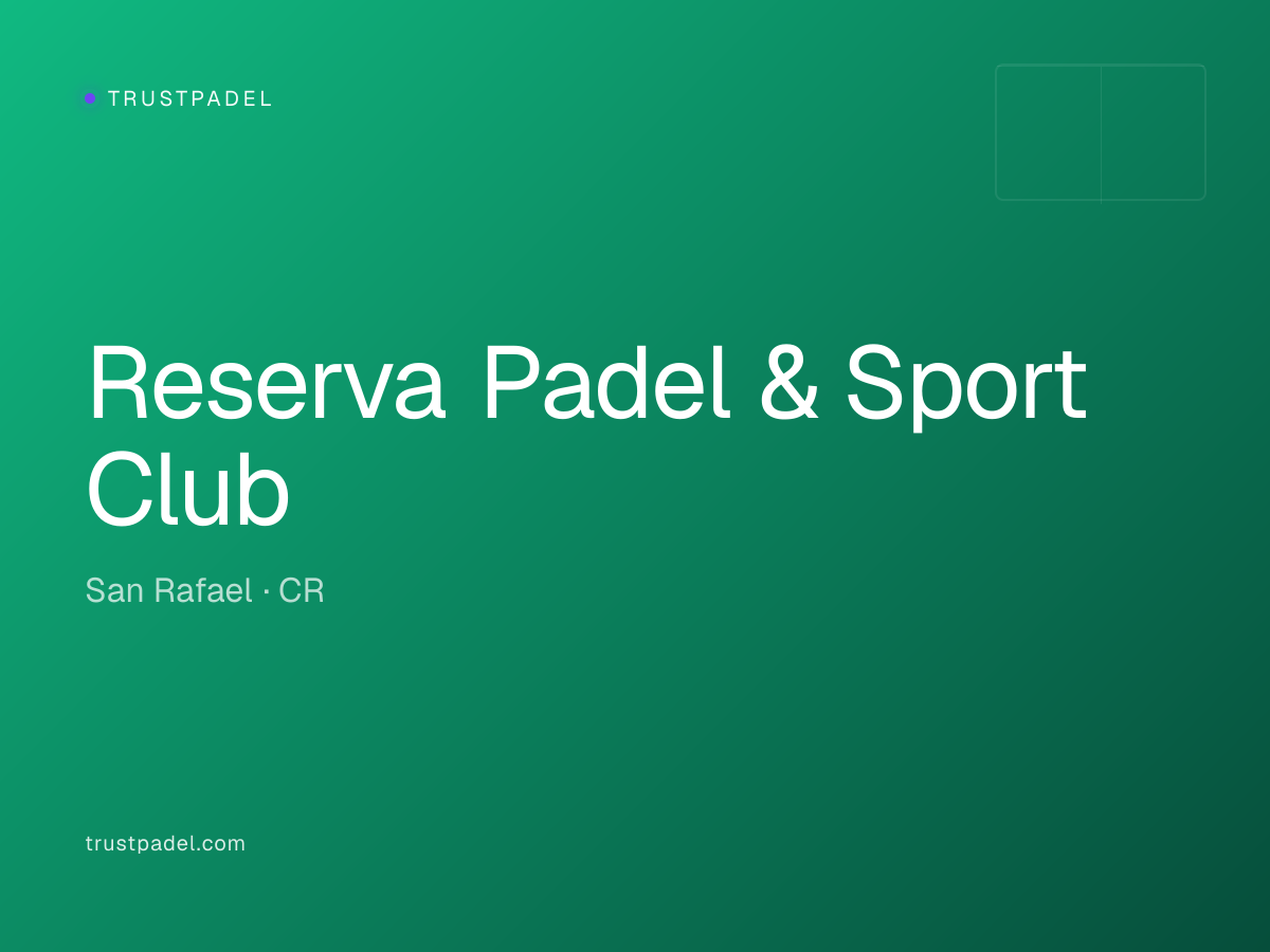 Reserva Padel & Sport Club padel club
