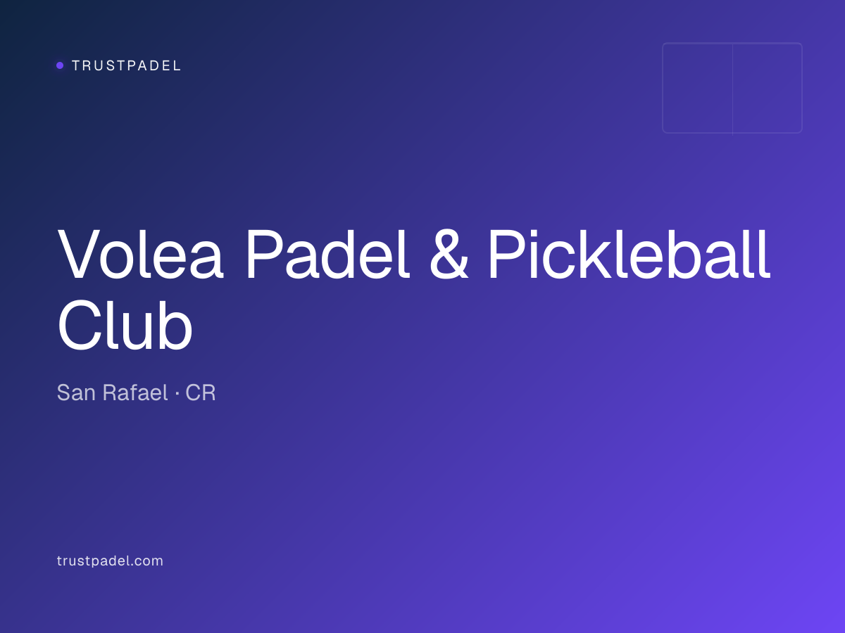 Volea Padel & Pickleball Club padel club
