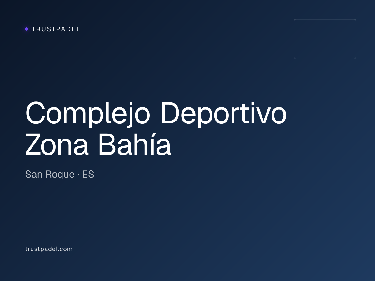 Complejo Deportivo Zona Bahía padel club