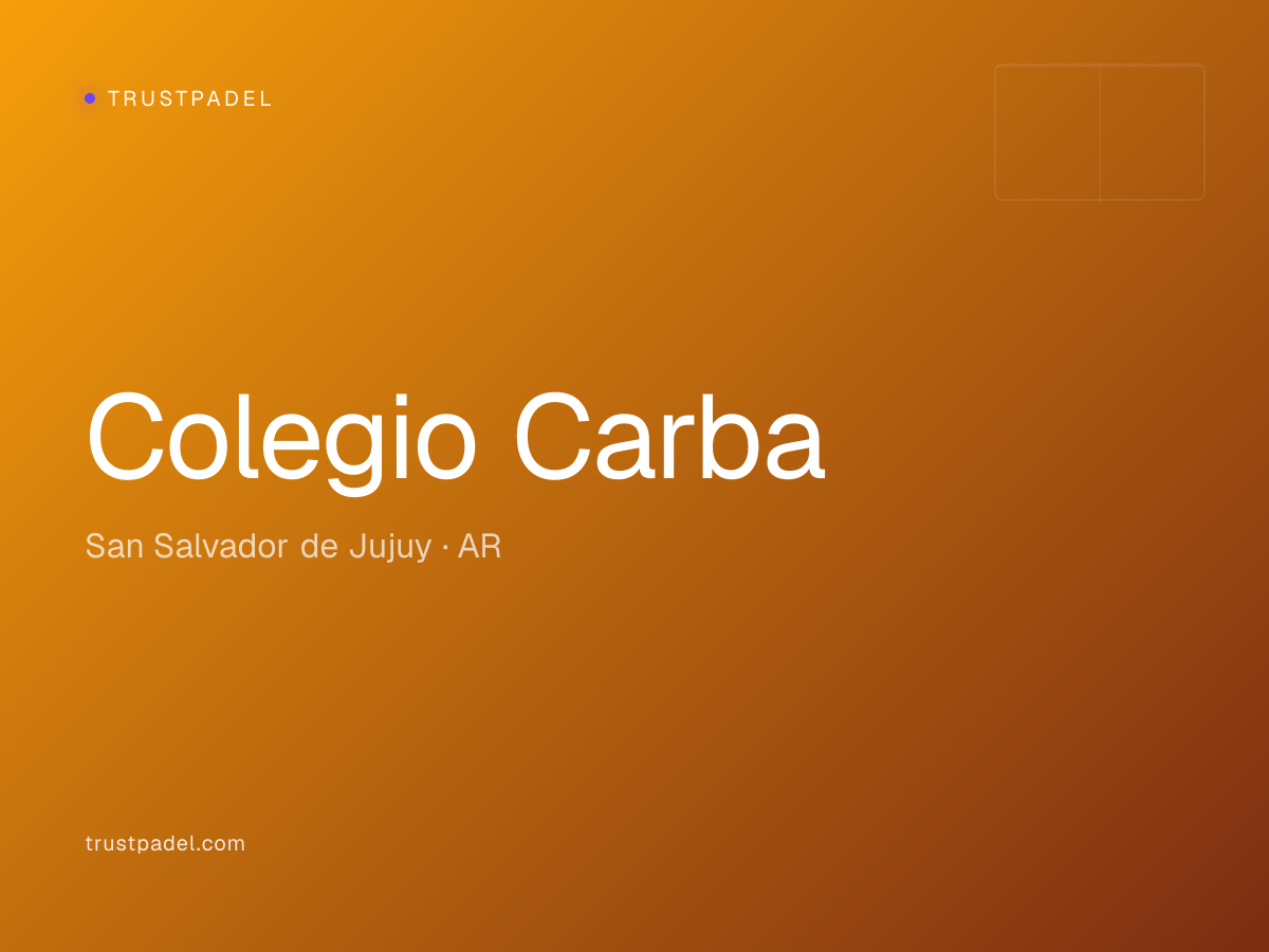 Colegio Carba padel club
