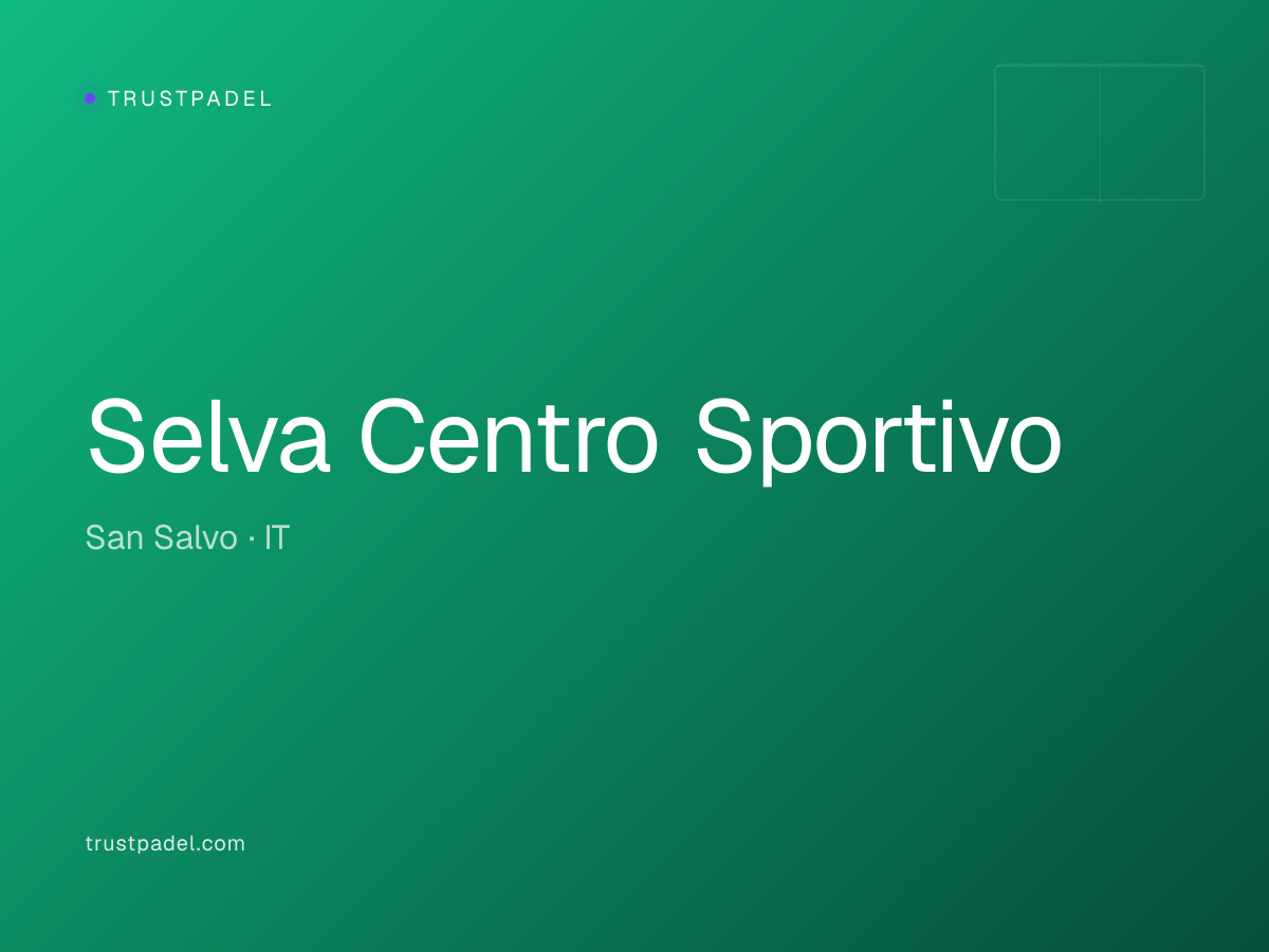 Selva Centro Sportivo padel club