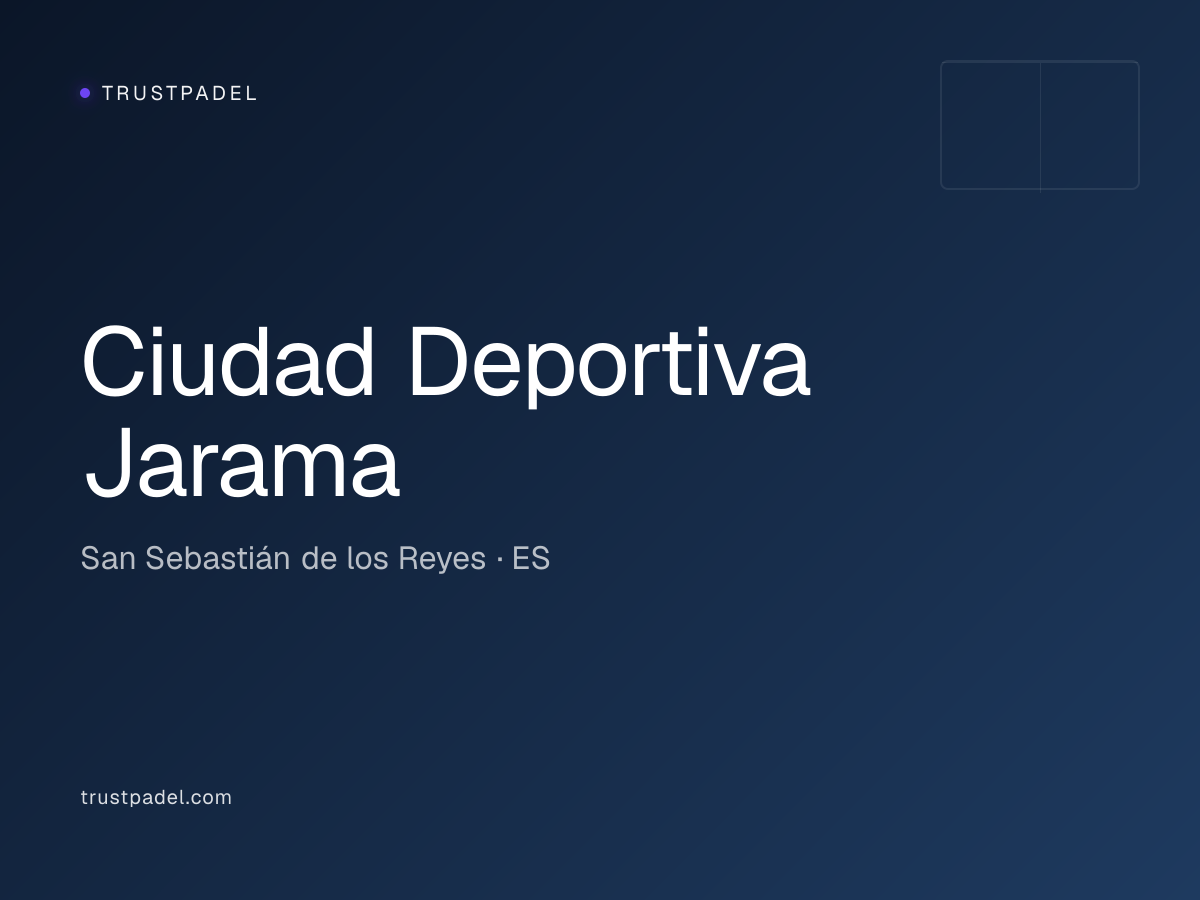 Ciudad Deportiva Jarama padel club
