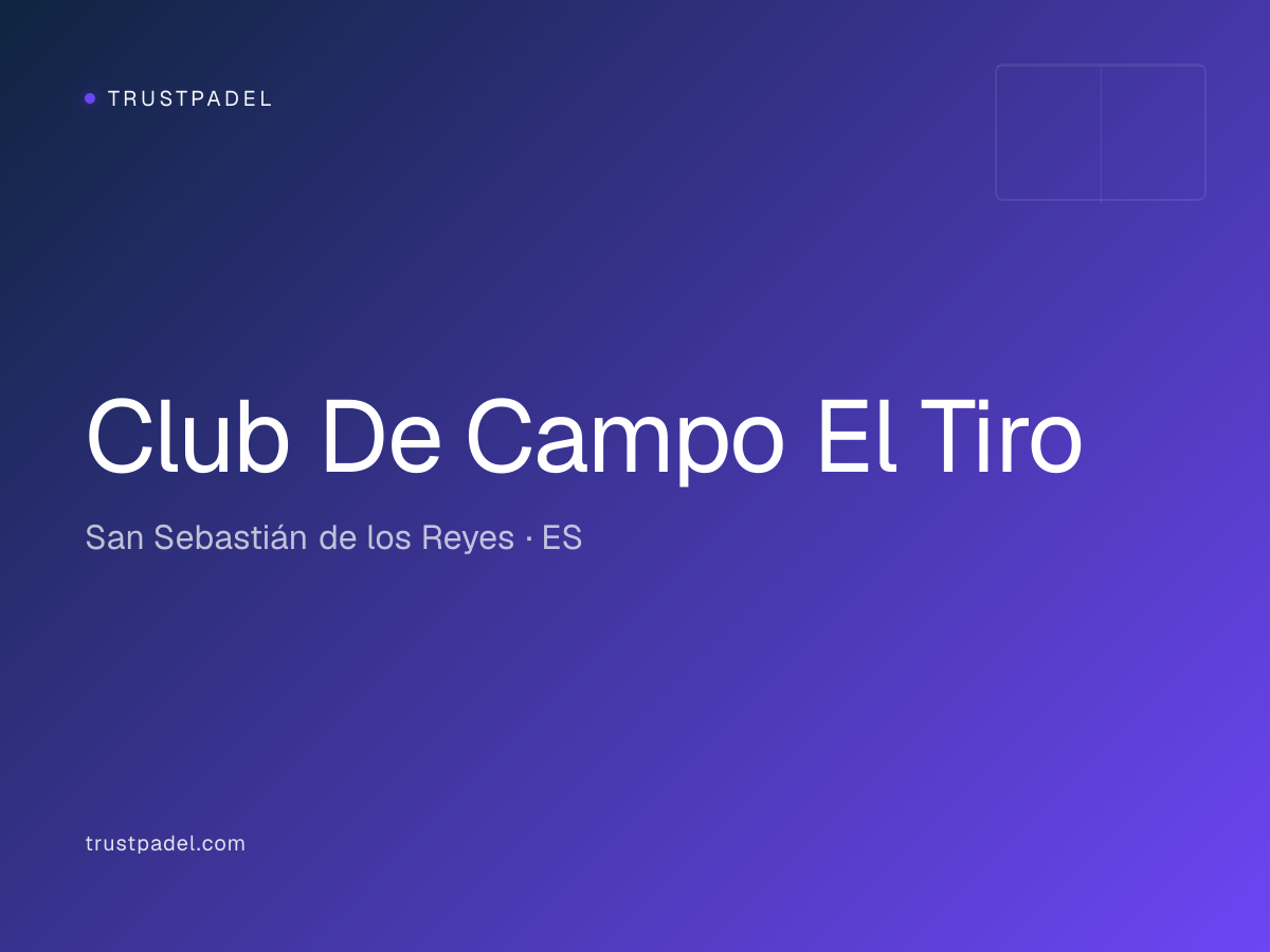 Club De Campo El Tiro padel club